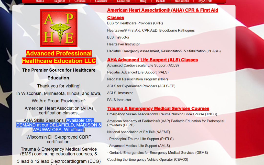 Great Time To Take APHE Family & Friends CPR Course